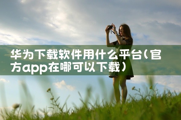 华为下载软件用什么平台