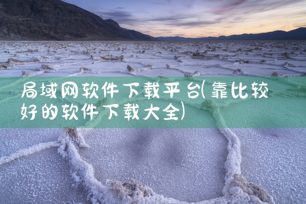 局域网软件下载平台