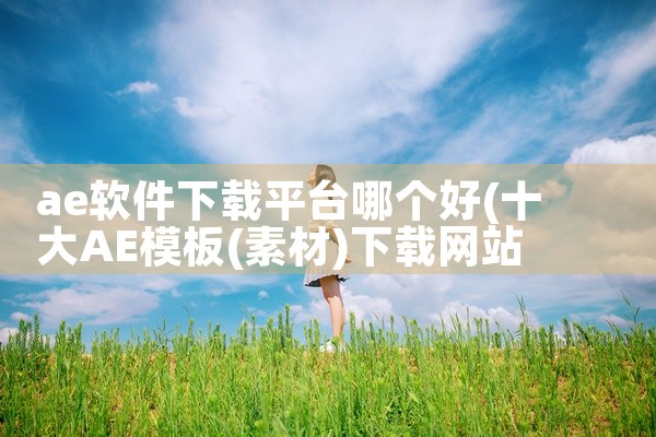 ae软件下载平台哪个好