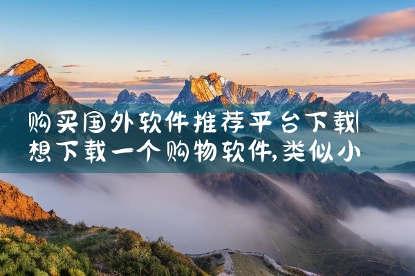 购买国外软件推荐平台下载