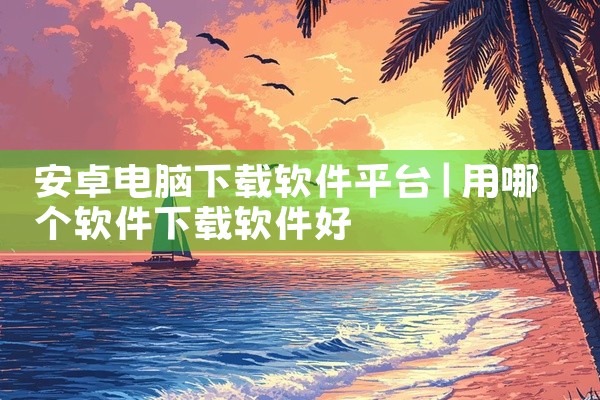安卓电脑下载软件平台