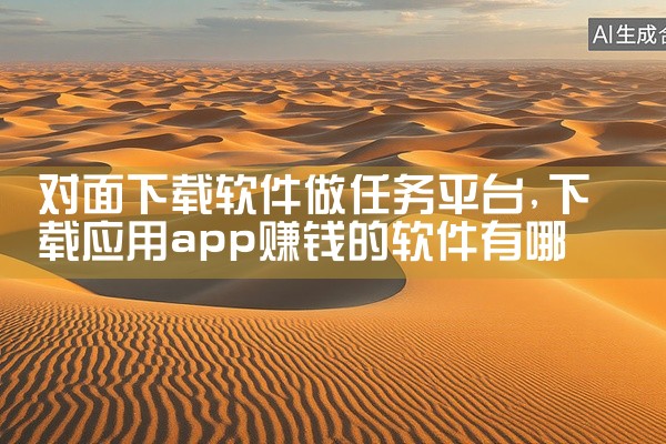 对面下载软件做任务平台