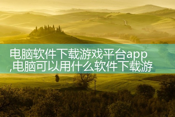 电脑软件下载游戏平台app