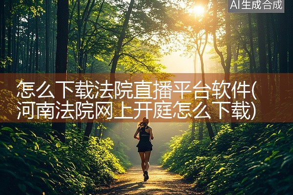 怎么下载法院直播平台软件