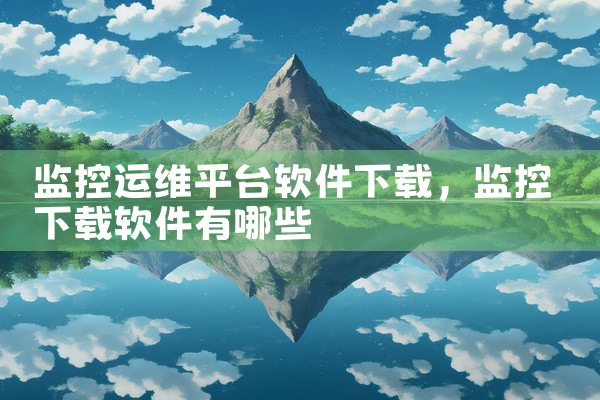监控运维平台软件下载